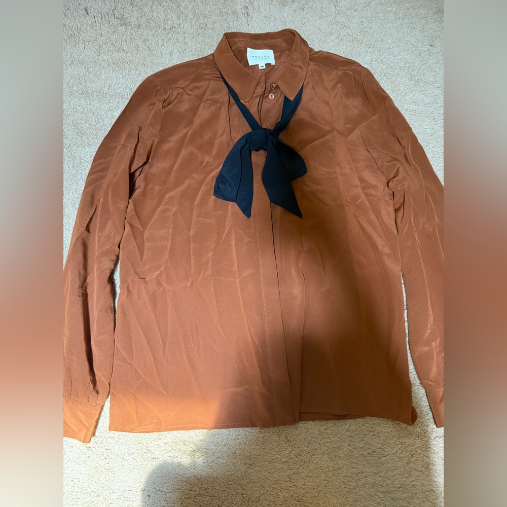 Sezane silk blouse